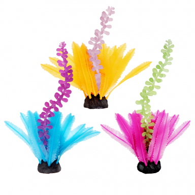 AQUATOP SD-MULTI08 Vibrant Realistic Silicone Seaweed & Grape Plant Decor (3 Pack)